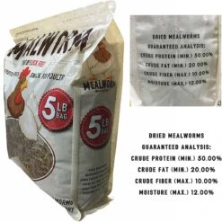 Flock Fest Dried Mealworms Adult Poultry Treats, 5-lb Bag -Meadow Farm 228170 PT3. AC SS1800 V1585054569