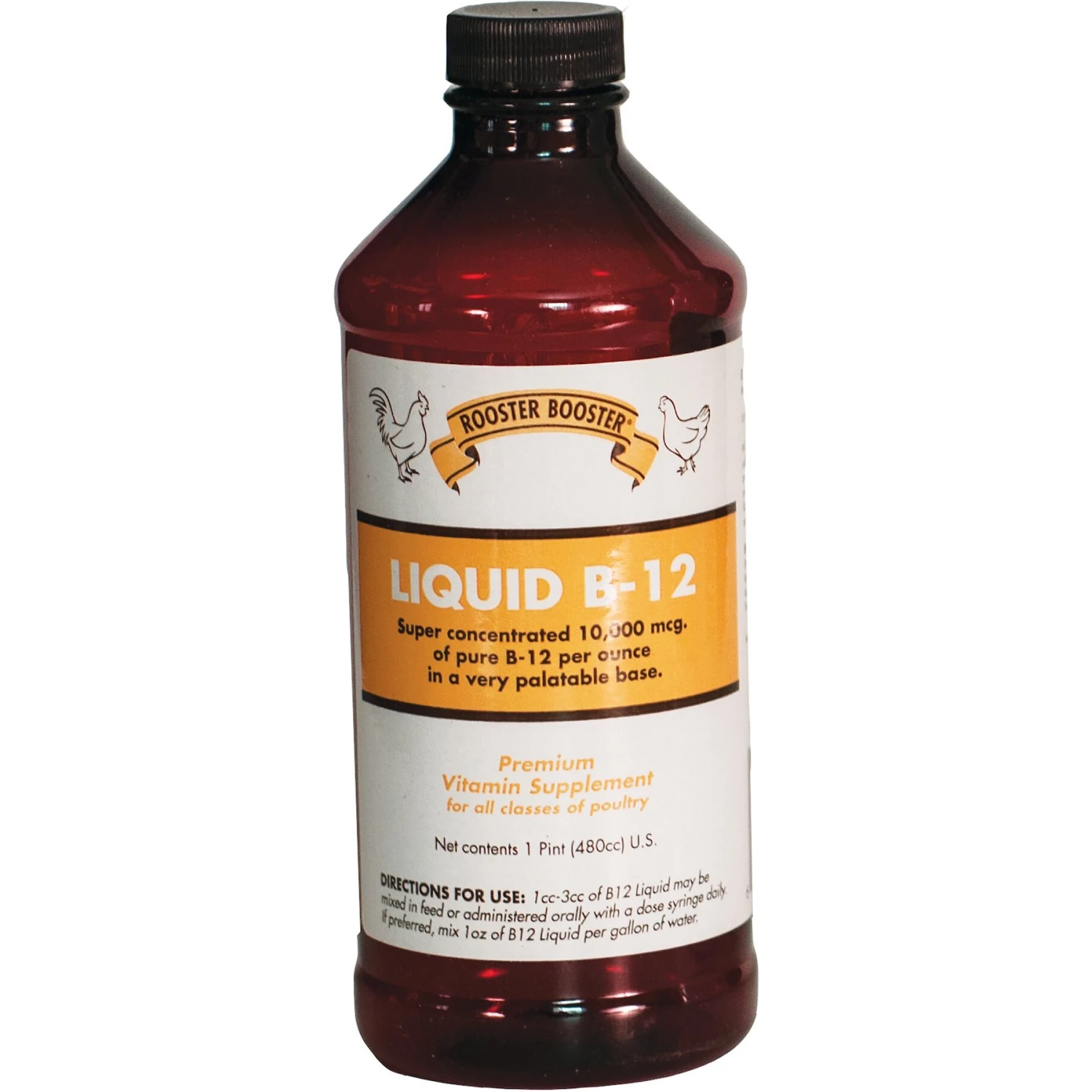 Rooster Booster Liquid B-12 Premium Poultry Supplement, 1-pt Bottle 1 Rooster Booster Liquid B-12 Premium Poultry Supplement, 1-pt Bottle