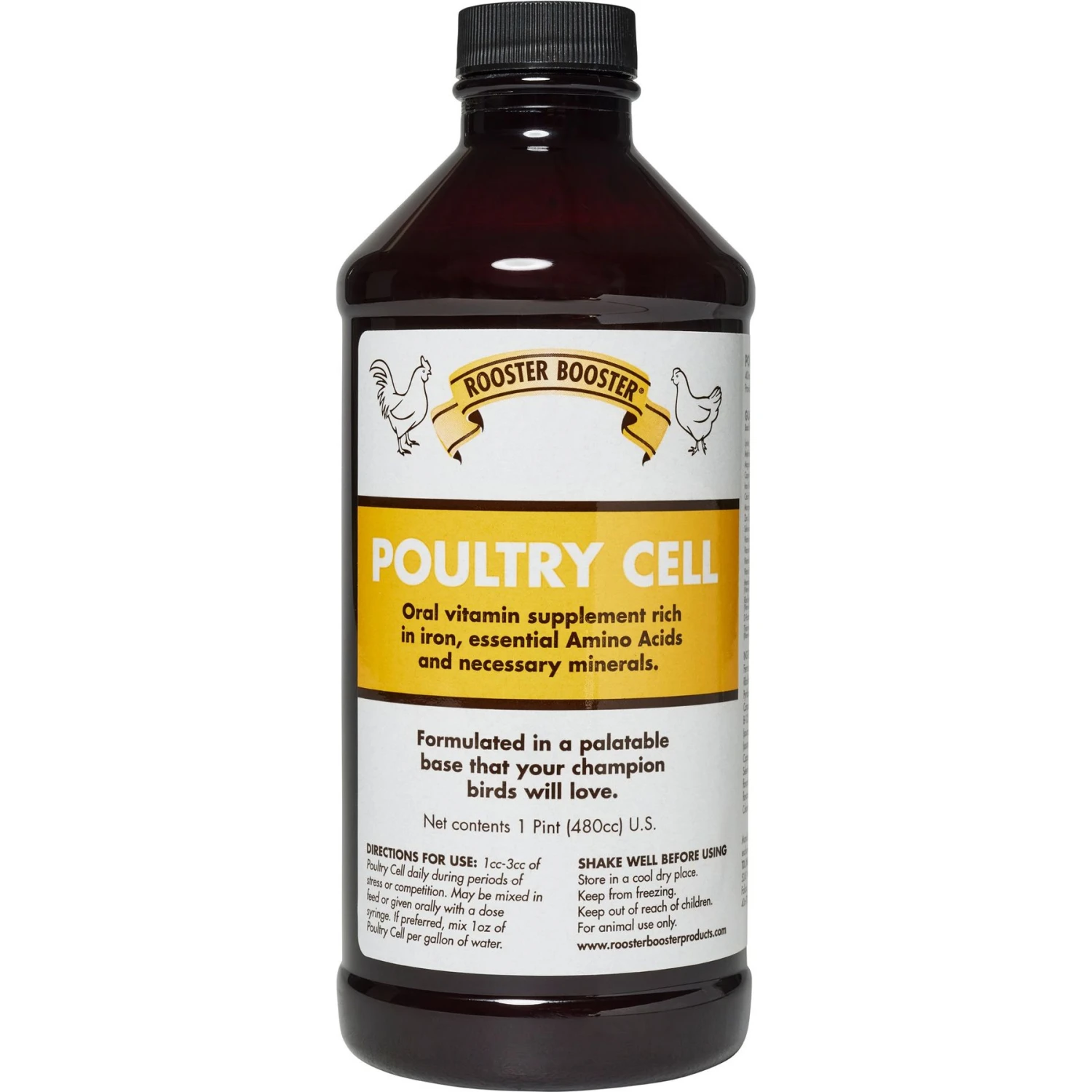 Rooster Booster Cell Liquid Vitamin Poultry Supplement, 1-pt Bottle 1 Rooster Booster Cell Liquid Vitamin Poultry Supplement, 1-pt Bottle