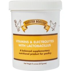 Rooster Booster Vitamins & Electrolytes Lacto Bacillus Poultry Supplement