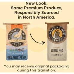 Scratch And Peck Feeds Organic Layer With Corn 16% Protein Grain Poultry Feed -Meadow Farm 239978 PT3. AC SS1800 V1665670162