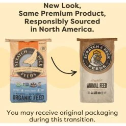 Scratch And Peck Feeds Organic Layer With Corn 18% Protein Grain Poultry Feed -Meadow Farm 239980 PT3. AC SS1800 V1665669509