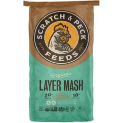 Scratch And Peck Feeds Naturally Free Organic Layer 18% Protein Grain Poultry Feed