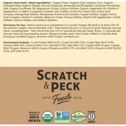 Scratch And Peck Feeds Organic Goat Feed, 40-lb Bag -Meadow Farm 239984 PT6. AC SS1800 V1665669444