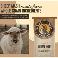 Scratch And Peck Feeds Organic Sheep Feed, 40-lb Bag -Meadow Farm 239986 PT2. AC SS1800 V1665780032