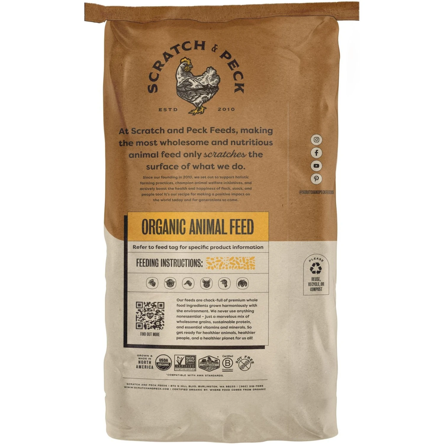 Scratch And Peck Feeds Organic Whole Oats Poultry Treats, 40-lb Bag 2 Scratch And Peck Feeds Organic Whole Oats Poultry Treats, 40-lb Bag - Image 2