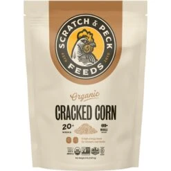 Scratch And Peck Feeds Cluckin' Good Organic Cracked Corn Poultry Treats