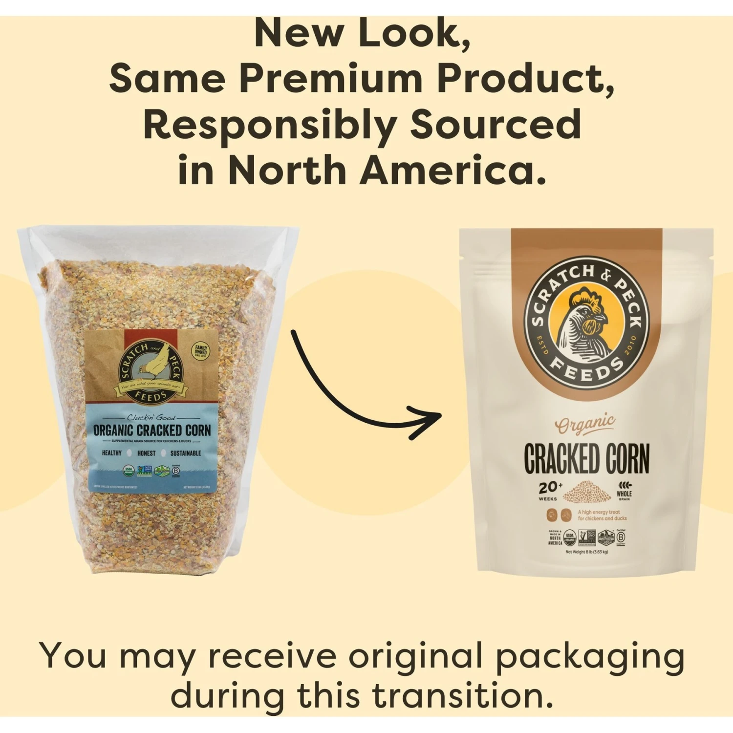 Scratch And Peck Feeds Cluckin' Good Organic Cracked Corn Poultry Treats 4 Scratch And Peck Feeds Cluckin' Good Organic Cracked Corn Poultry Treats - Image 4
