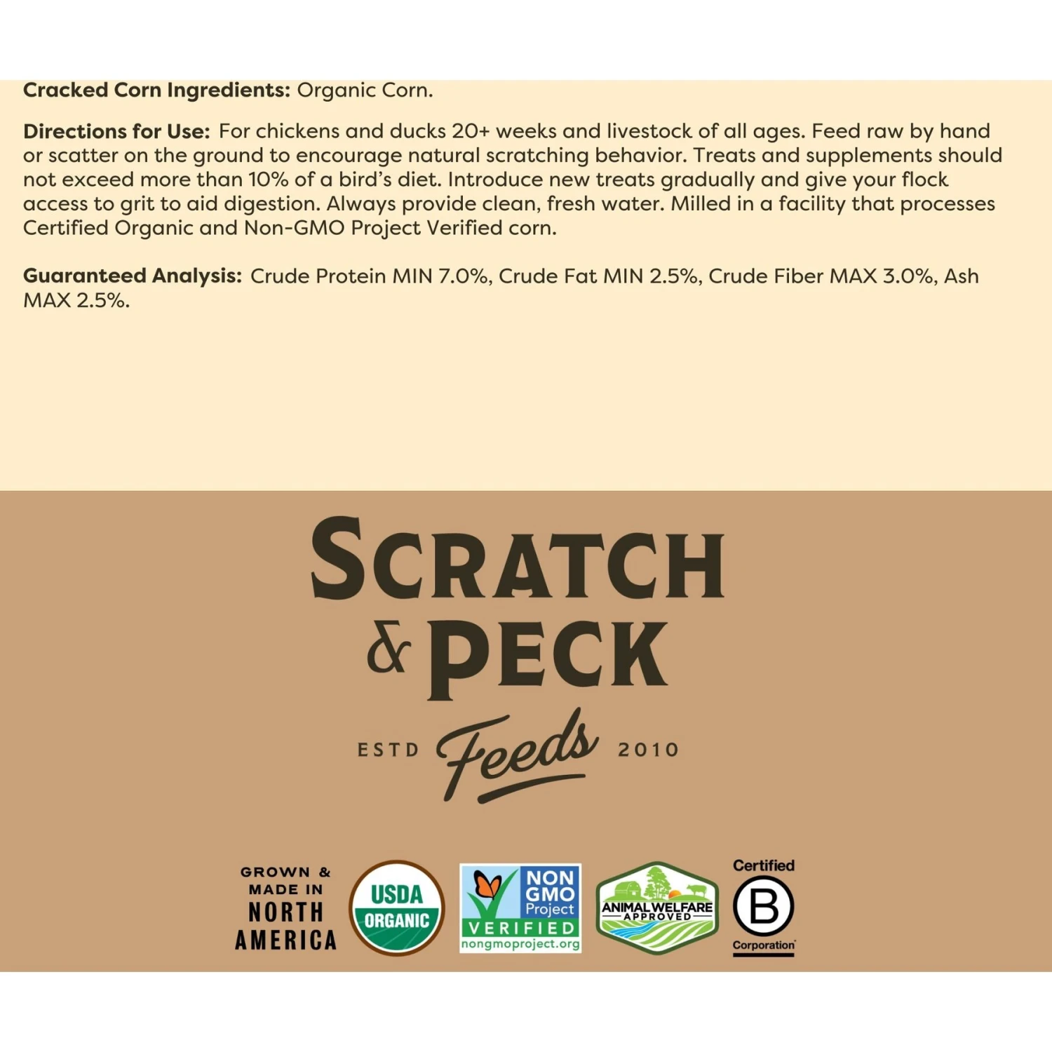 Scratch And Peck Feeds Cluckin' Good Organic Cracked Corn Poultry Treats 7 Scratch And Peck Feeds Cluckin' Good Organic Cracked Corn Poultry Treats - Image 7