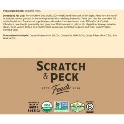 Scratch And Peck Feeds Organic Whole Peas Poultry Treats, 40-lb Bag 15 Scratch And Peck Feeds Organic Whole Peas Poultry Treats, 40-lb Bag -Meadow Farm 239997 PT6. AC SS1800 V1682018466