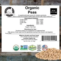 Scratch And Peck Feeds Organic Whole Peas Poultry Treats, 40-lb Bag 16 Scratch And Peck Feeds Organic Whole Peas Poultry Treats, 40-lb Bag -Meadow Farm 239997 PT7. AC SS1800 V1681145665