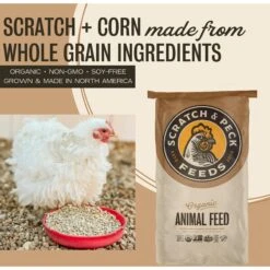 Scratch And Peck Feeds Cluckin' Good Organic Scratch N' Corn Poultry Treats -Meadow Farm 240000 PT2. AC SS1800 V1681146119