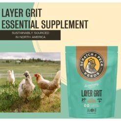 Scratch And Peck Feeds Cluckin' Good Layer Grit Chicken Supplement, 7-lb Bag -Meadow Farm 240004 PT2. AC SS1800 V1681145610