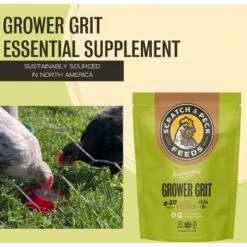 Scratch And Peck Feeds Cluckin' Good Grower Grit Chicken Supplement, 7-lb Bag -Meadow Farm 240006 PT2. AC SS1800 V1680882211