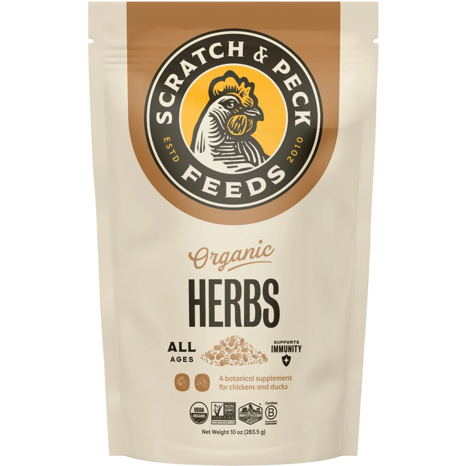 Scratch And Peck Feeds Cluckin' Good Organic Herbs Chicken Supplement, 10-oz Bag 1 Scratch And Peck Feeds Cluckin' Good Organic Herbs Chicken Supplement, 10-oz Bag