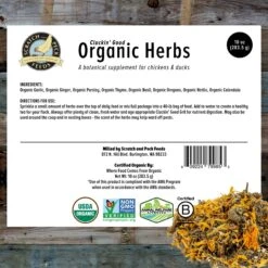 Scratch And Peck Feeds Cluckin' Good Organic Herbs Chicken Supplement, 10-oz Bag 17 Scratch And Peck Feeds Cluckin' Good Organic Herbs Chicken Supplement, 10-oz Bag -Meadow Farm 240008 PT8. AC SS1800 V1681155967