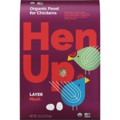 Hen Up Layer Mash Organic Chicken Food, 25-lb Bag