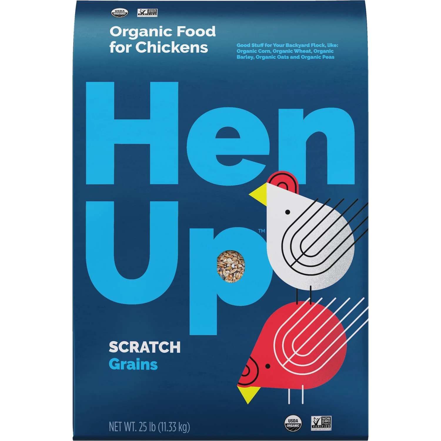 Hen Up Scratch Grains Organic Chicken Food, 25-lb Bag 1 Hen Up Scratch Grains Organic Chicken Food, 25-lb Bag