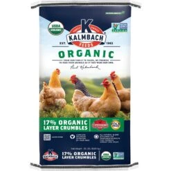 Kalmbach Feeds Organic 17% Layer Crumbles Chicken Feed, 35-lb Bag