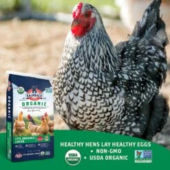 Kalmbach Feeds Organic 17% Layer Pellets Chicken Feed, 35-lb Bag -Meadow Farm 248582 PT2. AC SS1800 V1597659353