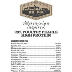 Dr. Pol High Protein 28% Poultry Pearls Complete Bird Feed -Meadow Farm 252429 PT5. AC SS1800 V1600209102