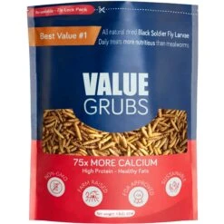 Value Grubs Black Soldier Fly Larvae Chicken, Duck, & Bird Feed & Molting Supplement