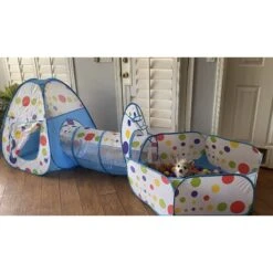 Piggy Poo And Crew Play Tunnel & Pop Up Tent Round Ball Pit With 50 Balls Pet Toy -Meadow Farm 258907 PT4. AC SS1800 V1629153118