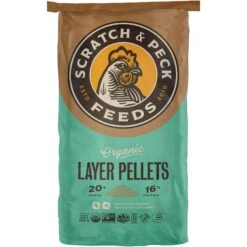 Scratch And Peck Feeds Organic Chicken & Duck Feed Layer Pellets 16% Protein