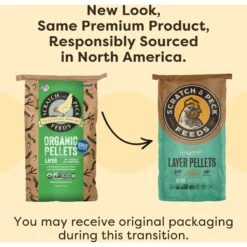 Scratch And Peck Feeds Organic Chicken & Duck Feed Layer Pellets 16% Protein -Meadow Farm 263486 PT3. AC SS1800 V1694618411