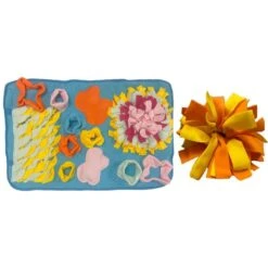 Piggy Poo And Crew Pig Rooting Snuffle Mat & Orange Snuffle Rattle Ball