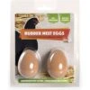 My Favorite Chicken Rubber Nest Eggs, 2 Count, Brown