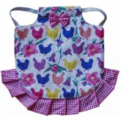 Hen Couture Chickens & Tulips Hen Saddle