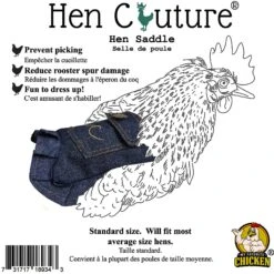 Hen Couture Blue Denim Hen Saddle -Meadow Farm 272794 PT4. AC SS1800 V1618954348