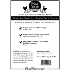 Fowl Treats Mealworms Chicken Treats, 8-oz Bag -Meadow Farm 281962 PT3. AC SS1800 V1616538997