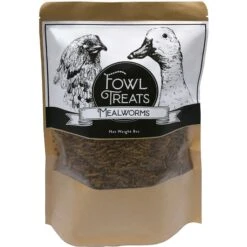 Fowl Treats Mealworms Chicken Treats, 8-oz Bag -Meadow Farm 281962 PT8. AC SS1800 V1677264052