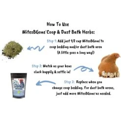 Pampered Chicken Mama MiteBGone Poultry Coop & Dust Bath Herbs -Meadow Farm 286262 PT4. AC SS1800 V1620787696