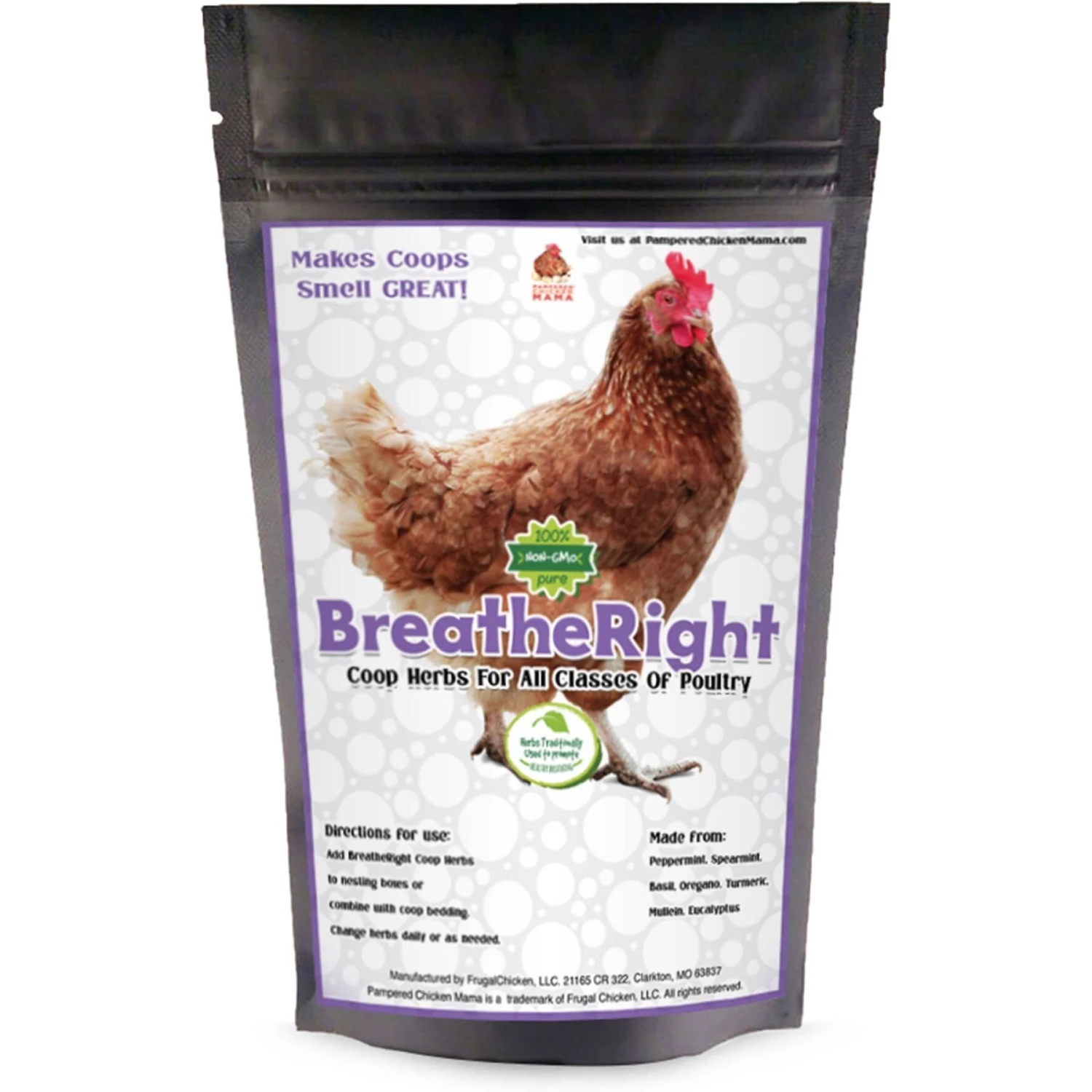 Pampered Chicken Mama BreatheRight Poultry Nesting Box & Coop Herbs 1 Pampered Chicken Mama BreatheRight Poultry Nesting Box & Coop Herbs