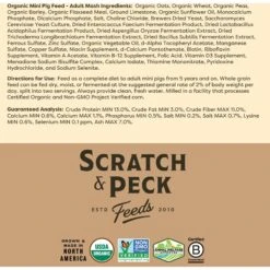 Scratch And Peck Feeds Organic Mini Pig Adult Feed -Meadow Farm 286486 PT6. AC SS1800 V1681145668