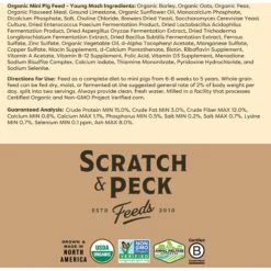 Scratch And Peck Feeds Organic Mini Pig Young Feed -Meadow Farm 286488 PT6. AC SS1800 V1682018564