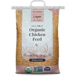 Mile Four Organic 16% Protein Whole Grain Layer Chicken & Duck Feed