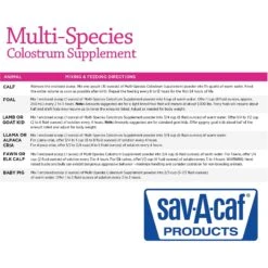 Sav-A-Caf Ultra Start Multi Species Colostrum Supplement -Meadow Farm 289594 PT6. AC SS1800 V1620170533