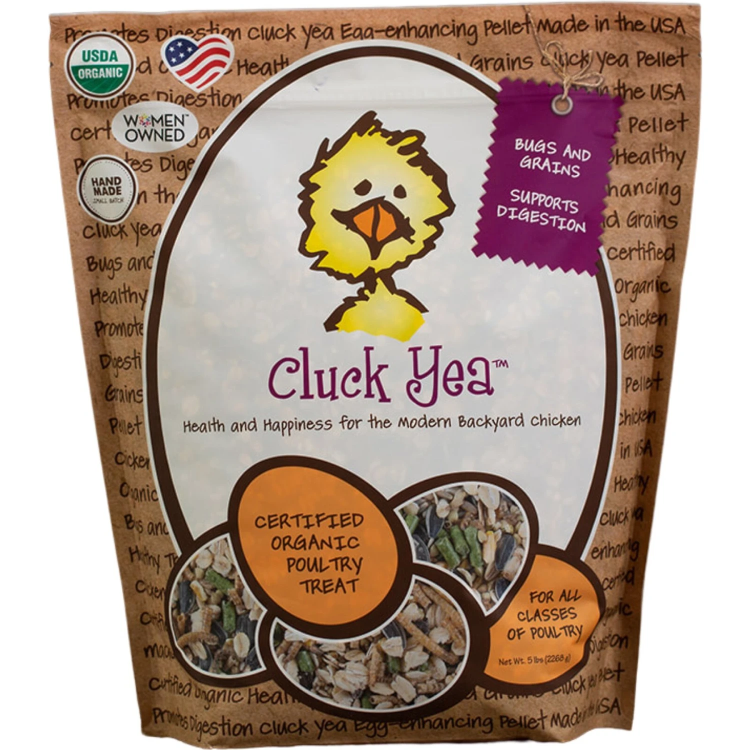 Treats For Chickens Cluck Yea Poultry Treats, 5-lb Bag 1 Treats For Chickens Cluck Yea Poultry Treats, 5-lb Bag