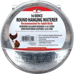 Little Giant Galvanized Round Hanging Poultry Waterer