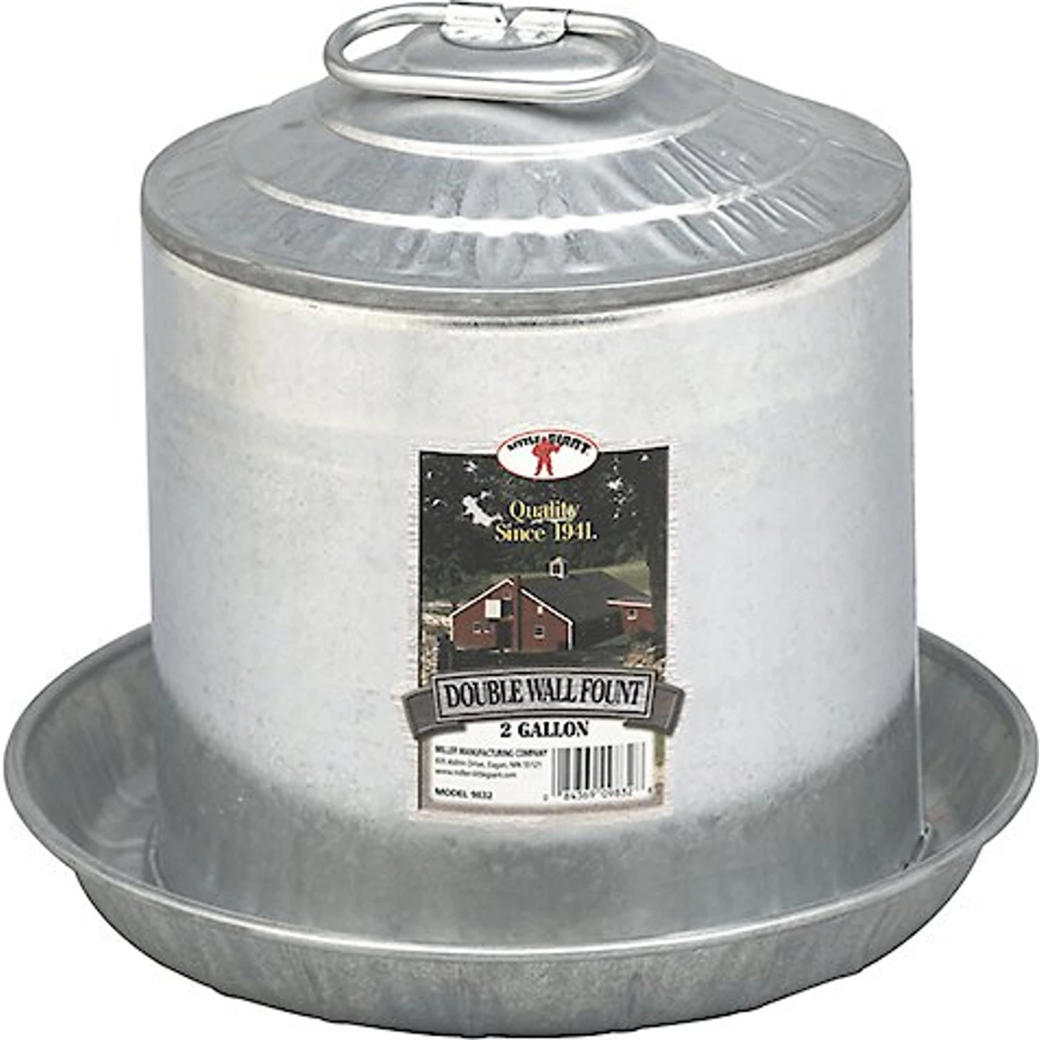 Little Giant Double Wall Metal Poultry Fount 1 Little Giant Double Wall Metal Poultry Fount