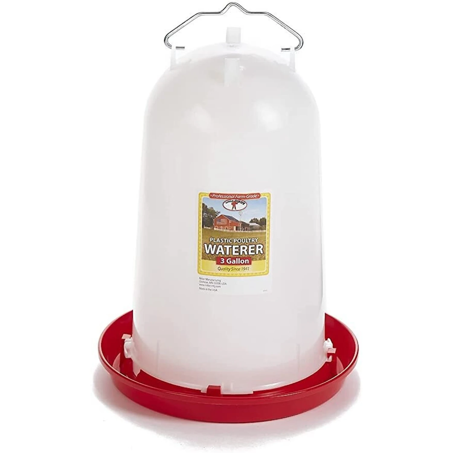 Little Giant Poultry Drinker, 3-gal 1 Little Giant Poultry Drinker, 3-gal