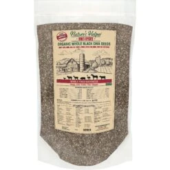 Nature's Helper Multi-Species Organic Whole Black Chia Seeds With Apple Flavor