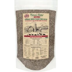 Nature's Helper Multi-Species Organic Whole Black Chia Seeds With Pumpkin Flavor