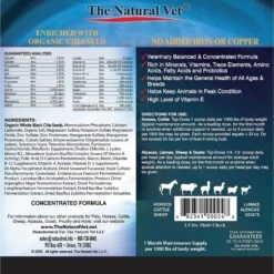 The Natural Vet Multi-Check Multi-Species Vitamin Mineral Supplement -Meadow Farm 296320 PT2. AC SS1800 V1631593932