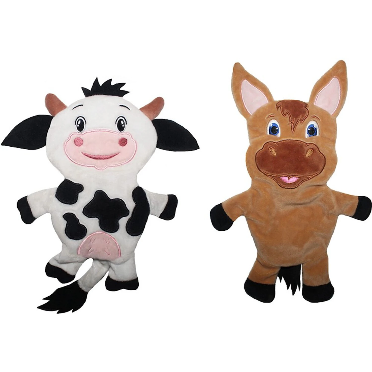 Piggy Poo And Crew Cow & Horse Paper Crinkle Squeaker Toy, 2 Count 1 Piggy Poo And Crew Cow & Horse Paper Crinkle Squeaker Toy, 2 Count
