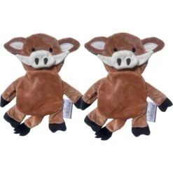 Piggy Poo And Crew Boar Paper Crinkle Squeaker Toy, 2 Count